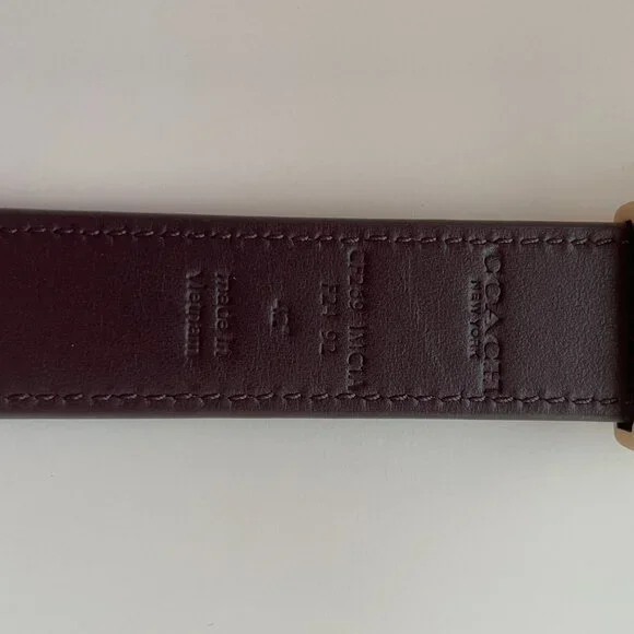 NWT Coach Women’s Classic Buckle Cut-To-Size Reversible Leather Belt - Picture 7 of 7